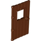 LEGO Rötlich-braun Tür mit Fenster 1 x 4 x 6 (5466)