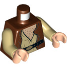 LEGO Rötliches Braun Dr. Evazan Minifigur Torso (973 / 76382)