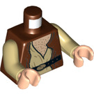 LEGO Roodachtig Bruin Dr. Evazan Minifig Torso (973 / 76382)