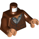 LEGO Roodachtig Bruin Dr. Henry Wu Minifig Torso (973 / 76382)