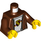 LEGO Roodachtig bruin Bestuurder met Porsche Shirt Minifiguur Torso (973 / 76382)