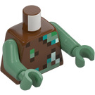 LEGO Červenohnědá Drowned Zombie Minifigurka Trup (973 / 76382)