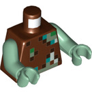LEGO Brun rougeâtre Drowned Zombie Minifig Torse (973 / 76382)