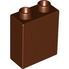 LEGO Reddish Brown Duplo Brick 1 x 2 x 2 with Bottom Tube (15847 / 76371)