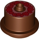 LEGO Reddish Brown Duplo Cake with Strawberries (65157 / 67314)