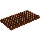 LEGO Reddish Brown Duplo Plate 6 x 12 (4196 / 18921)