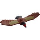 LEGO Brun rougeâtre Eagle avec rouge Diriger (79792)