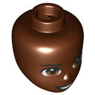 LEGO Reddish Brown Elijah Minidoll Head (80075 / 92198)