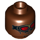 LEGO Reddish Brown Falcon Minifigure Head (Recessed Solid Stud) (3626 / 38208)