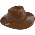 LEGO Reddish Brown Fedora Hat (61506 / 88410)