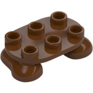 LEGO Reddish Brown Feet 2 x 3 x 0.7 (66859)