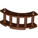 LEGO Reddish Brown Fence Spindled 4 x 4 x 2 Quarter Round with 2 Studs (30056)