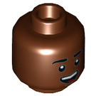 LEGO Brun rougeâtre Finn Minifigure Diriger (Goujon solide encastré) (3626 / 34921)