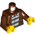 LEGO Brun rougeâtre Frankie Lupelli Minifig Torse (973 / 76382)