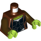 LEGO Rötlich-braun Gamora Minifig Torso (973 / 76382)