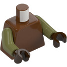 LEGO Roodachtig bruin Gamorrean Bewaker (Olive Groen) met Sandals Minifiguur Torso (973 / 76382)