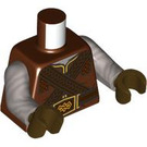 LEGO Roodachtig Bruin Gimli met Medium Length Poten Minifig Torso (973 / 76382)