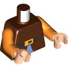 LEGO Rötlich-braun Happy Minifig Torso (973 / 76382)