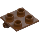 LEGO Rødbrun Hængsel 2 x 2 Top (6134)