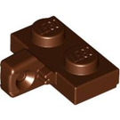 LEGO Reddish Brown Hinge Plate 1 x 2 with Vertical Locking Stub with Bottom Groove (44567 / 49716)