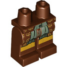 LEGO Roodachtig Bruin Heupen en benen met Sybill Trelawney Patroon (3815 / 88648)