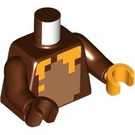 LEGO Reddish Brown Honey Bear Minifig Torso (973 / 76382)