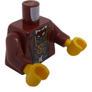 LEGO Rötliches Braun Hounddog McBrag Torso (973 / 76382)