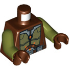LEGO Brun rougeâtre Jedi Knight Minifig Torse (973 / 76382)
