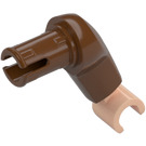 LEGO Reddish Brown Left Arm with Flesh Hand (38628)