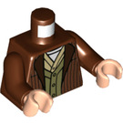 LEGO Červenohnědá Marv Minifigurka Trup (973 / 76382)