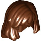 LEGO Roodachtig Bruin Midden lengte Haar (40251)