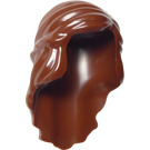 LEGO Reddish Brown Mid-Length Hair with 2 Braids Tied at Back (59363)