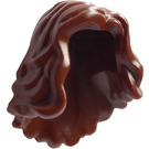 LEGO Reddish Brown Mid-Length Wavy Hair (23187)