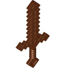 LEGO Reddish Brown Minecraft Sword (18787)