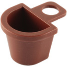 LEGO Reddish Brown Minifig Container D-Basket (4523)
