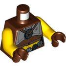LEGO Roodachtig Bruin Minifig Torso (973 / 76382)