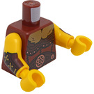 LEGO Brun rougeâtre Minifig Torse Fierce Barbarian (973)