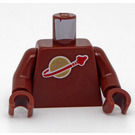 LEGO Roodachtig Bruin Minifig Torso Monochrome met Ruimte logo (973)