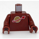 LEGO Reddish Brown Minifig Torso Monochrome with Space Logo (973 / 76382)