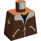 LEGO Reddish Brown Minifig Torso without Arms with Bomber Jacket (973)