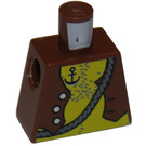 LEGO Rötlich-braun Minifig Torso ohne Arme mit Dekoration (973)