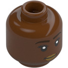 LEGO Reddish Brown Minifigure Head with Decoration (Recessed Solid Stud) (3274)