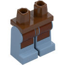 LEGO Rødbrun Minifigur Hofter og ben med Apron og firkantet bunn (3815 / 21902)