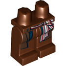 LEGO Roodachtig Bruin Minifigure Heupen en benen met Dark Brown Coattails (95255 / 97810)