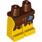 LEGO Roodachtig bruin Minifiguur Heupen en benen met Tatters en Patch (3815 / 85287)