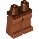LEGO Roodachtig Bruin Minifigure Heupen met Dark Oranje Poten (3815 / 73200)