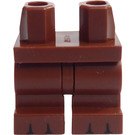 LEGO Rötlich-braun Minifigure Medium Beine mit Schwarz toes (37364)