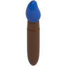 LEGO Brun Rougeâtre Minifigurine Paint Brush avec Bleu Tip (15232 / 65695)