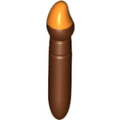 LEGO Červenohnědá Minifigurka Paint Brush s oranžová Tip (43313 / 65695)