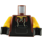 LEGO Marrón rojizo Minifigura Torso con Laced Camisa y Negro Apron Bib (973 / 76382)